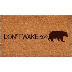 Plastic Entrance Mats Trinx Campeaux Don't Wake the Bear Multicolor