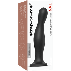 Godemichés Strap-on-Me Dildo Plug Curvy Schwarz