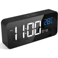 Alarm Clocks Vikakiooze LED Black