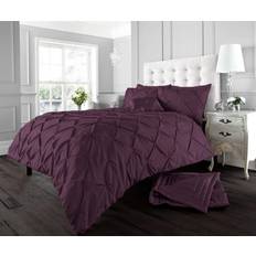 Mercer41 King, Aubergine Luxury Alford Duvet Cover Purple