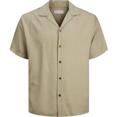 Tencel Skjorter Jack & Jones Aaron Tencel Resort Skjorte, Fields Of Rye