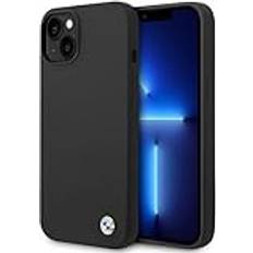 BMW Mobiltilbehør BMW BMHCP15SSILBK iPhone 15 14 13 6.1 black/black hardcase Silicone Metal Logo