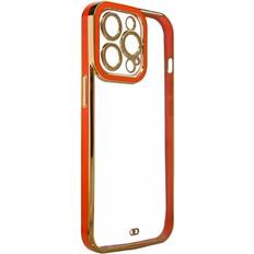 OEM iPhone 12 Pro Max Skal Gold Frame Röd