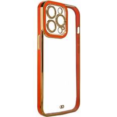 iPhone 12 Pro Max Skal Gold Frame Röd