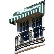 Green Window Awnings Awntech 5.38 Wide New Yorker Window/Entry Fixed Awning