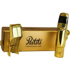 Guld Munstycken till blåsinstrument Paititi Professional Gold Plated Alto Saxophone Metal Mouthpiece #6