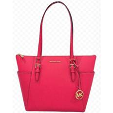 Michael Kors Pink Totes & Shopping Bags Michael Kors Charlotte Large Top Zip Tote Electric Pink