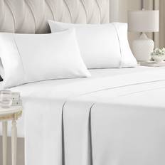CGK Unlimited 4 400 Thread Count Bed Sheet White