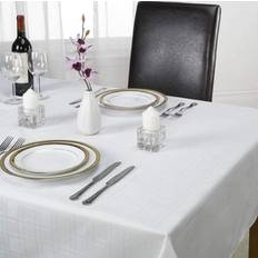 Textiles & Sons Chequers 70 X Tablecloth White