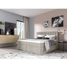 160cm - 220cm Letti Continentali Linnea Boxspringbett 160 x 220 cm - Beige Letto Continentale