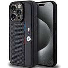 BMW Perforated Tricolor Line Case for iPhone 15 Pro Max