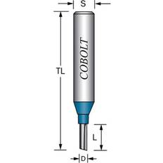 Cobolt Elverktygstillbehör Cobolt Cobolt 203-110 Notfräs med bottenskär