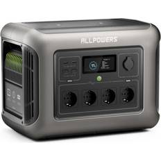 Allpowers 1500w tragbare powerstation solargenerator 1152wh lifepo4