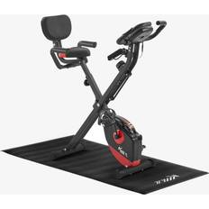 Fitnesscykel Arebos KM-Fit Motionscykel Fitnesscykel med Power Ropes, op til 100 kg, 16 modstandsniveauer, magnetbremse