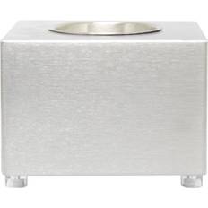 Cube Tabletop Bio Fireplace Steel