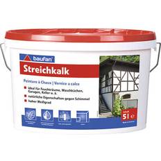 Paint Baufan Kalkfarbe streichkalk mineralfarbe baufan Weiß 5L