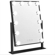 Make-up Spegel Med LED-Lampor - Vit