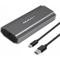 Externa lagringschassin Qoltec NV2271 USB-C 3.1 Gen 2 Enclosure