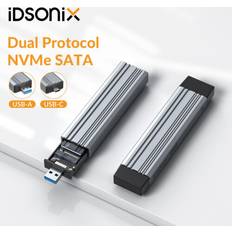External Enclosures IDsonix M.2 NGFF SSD SATA To USB 3.0 Converter Adapter