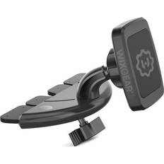 WixGear WixGear Rectangular Head Universal CD Slot Magnetic Car Mount Holder, for Cell Phones and Mini Tablets with Fast Swift-Snap Technology