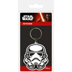 Stormtrooper Rubber Keyring - Black/White