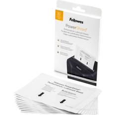 Shredders Fellowes Â PowershredÂ Performance Lubricant Sheets, 6" x 8-1/2" Pack Of 10 Sheets