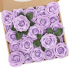 N&T NIETING N&T NIETING Purple Artificial Flowers, 25pcs Flowers Flowers Roses