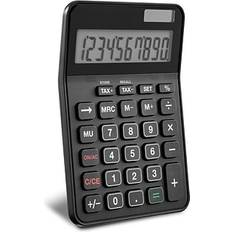 Calculators Staples 10 -Digit Battery/Solar Powered Basic Calculator, Black ST240-CC Quill