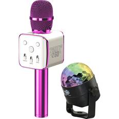 Karaoke Wireless Express Karaoke Mic Disco Ball Combo