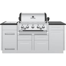 Side Burner Gas Grills Broil King S 590i 5-Burner Island