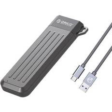 Orico M2 SSD Case USB Type C SSD Enclosure M.2 SATA NGFF 6Gbps Solid State Drive Case Gray With A to C Cable