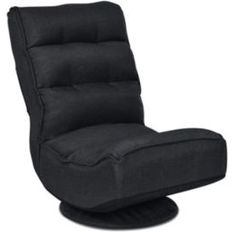 SlickBlue 5-Position Folding Floor Gaming Chair Black