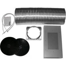 Integrated Extractor Fans Ancona Non-Ducted Recirculation Kit for Tornado III, Gray, Black