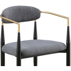 Black - Gold Kitchen Chairs Best Master Furniture Kinson Grey/Black/Gold Kitchen Chair 32" 2