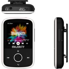 Majority MP3 Player with Bluetooth Portable Music Player with Headphones Micro SD Card Expandable Colour Screen, Easy Controls, Lock Button, Sports Clip 16GB Bluetooth Media Player