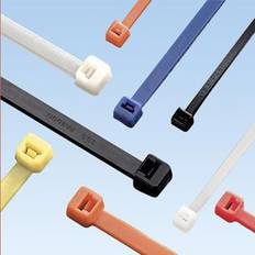 Panduit Kabelclips & Fastgøring Panduit Kabelbinder 3,6x142mm I Pakker A 100 Styk Rød
