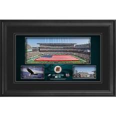 Philadelphia Eagles Sports Fan Products Fanatics Authentic Philadelphia Eagles Framed 10" x 18" Stadium Panoramic Collage with Game-Used Football Limited Edition of 500