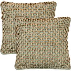 Boho Living Jada 2 Pc Decorative Throw Pillow Covers 20 x 20 Sage Green Cushion Cover (50.8x50.8cm)