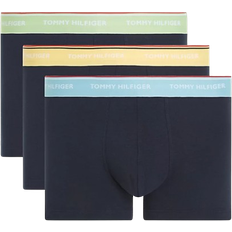 Tommy Hilfiger Premium Essential Logo Waistband Trunks 3-pack - Willow Grove/Sun Ray/Skyline