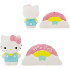 Rosa Molinillos de especias Silver Buffalo Sanrio Hello Kitty And Rainbow Ceramic Salt And Pepper Shaker Set Molinillo de sal