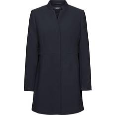 Esprit kappa Esprit Inverted Lapel Collar Waisted Coat - Black