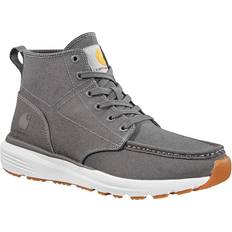 Gray - Women Lace Boots Carhartt Womens Haslett Moc-Toe Canvas Chukka Boot Gray GRAY