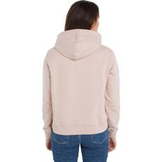 Calvin Klein Pink Jumpers Calvin Klein Sweatshirts CK EMBRO BADGE REGULAR HOODIE lila/pink