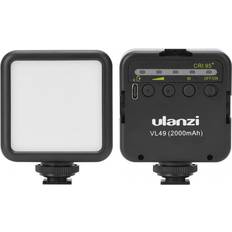 Ulanzi Ulanzi vl49 6w mini ledet videolys 2000 mah innebygd batteri 5500k fotografisk belysning trippel kaldsko 1/4 skrue til vlogging