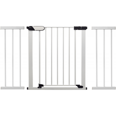 Child Safety Callowesse Kemble Child & Pet Pressure Fit Safety Gate 117-122cm x H76cm Bundle including 2x 21cm Extension Suitable for Doors and Stairs White