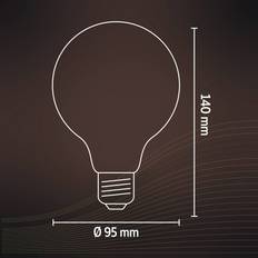 Light Bulbs Calex E27 G95 4,5W LED-Filament gold 821 dimmbar