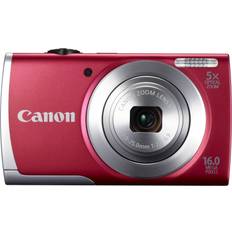 Red Digital Cameras Canon 8255B001 16.0 Megapixel PowershotR A2500 Digital Camera Red 6.20In. X 4.90In. X 2.20In