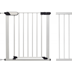 Callowesse Kemble Child & Pet Pressure Fit Safety Gate 96-101cm x H76cm Bundle including 21cm Extension Suitable for Doors and Stairs White