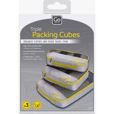 Packningskuber Go Travel Triple Packing Cubes Yellow