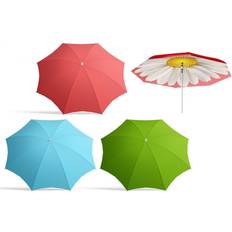 BigBuy Garden Slät Parasoll Ø 220 cm